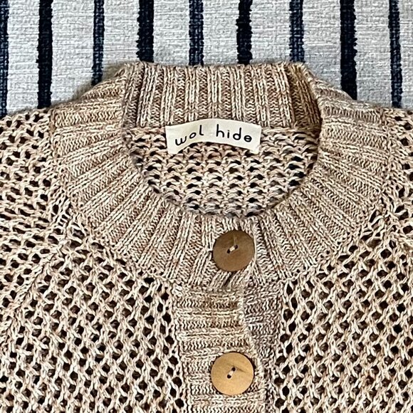 Wol Hide - Mesh Bomber Cardigan - Size S - Picture 1 of 7